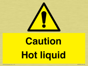 Caution Hot liquid